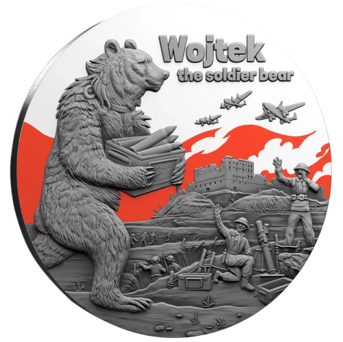 2 $, Wojtek - Niedźwiedź Żołnierz , Srebrna moneta