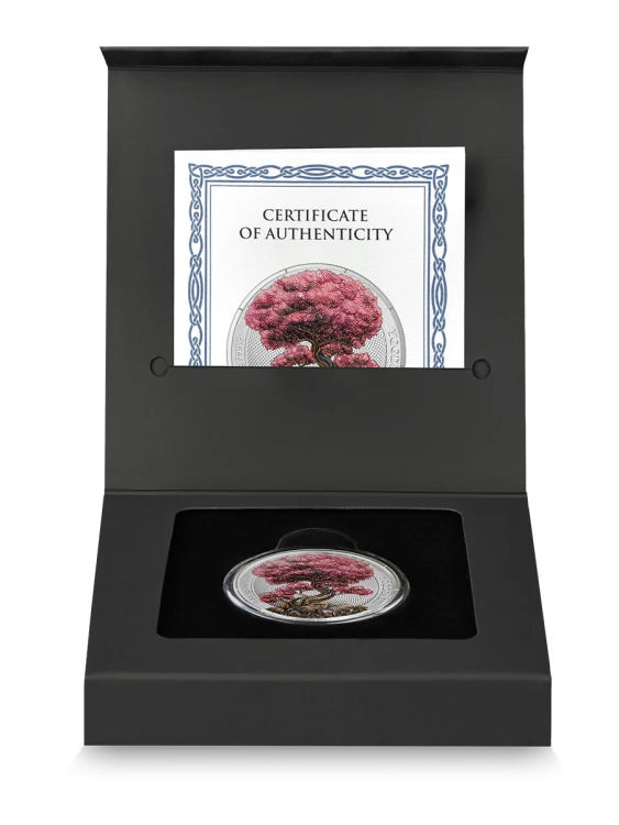1 uncja, Yggdrasil – Wiosna, Seria: Mitologiczny las, Srebrna moneta