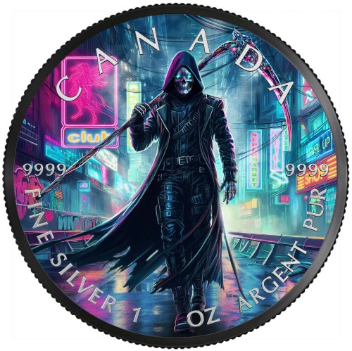 Srebrna moneta Gream Reaper Cyberpunk 2023