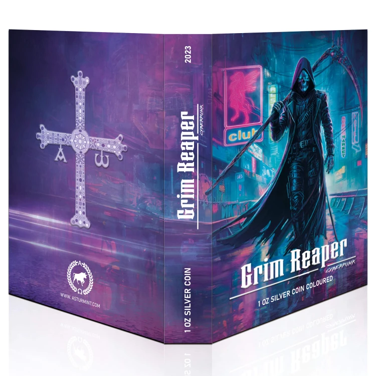 Srebrna moneta Gream Reaper Cyberpunk 2023