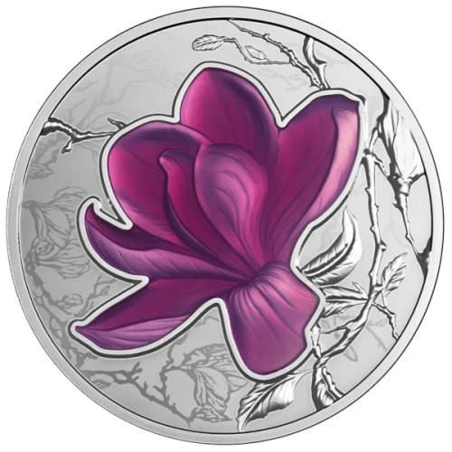 1 $, Magnolia, Seria: Cztery Pory Roku, Srebrna moneta