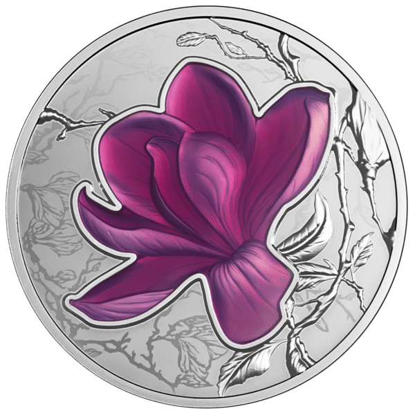 1 $, Magnolia, Seria: Cztery Pory Roku, Srebrna moneta