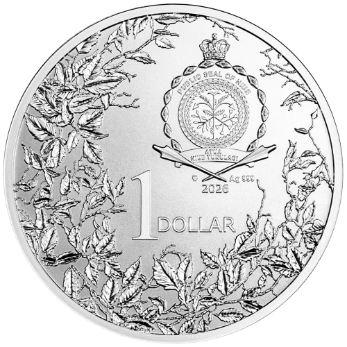 1 $, Magnolia, Seria: Cztery Pory Roku, Srebrna moneta