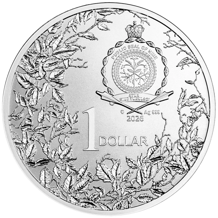 1 $, Magnolia, Seria: Cztery Pory Roku, Srebrna moneta