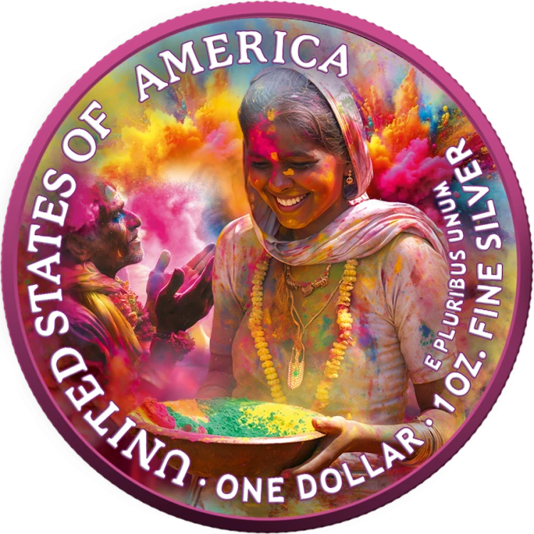 Srebrna moneta Amerykański Orzeł Holi 2025