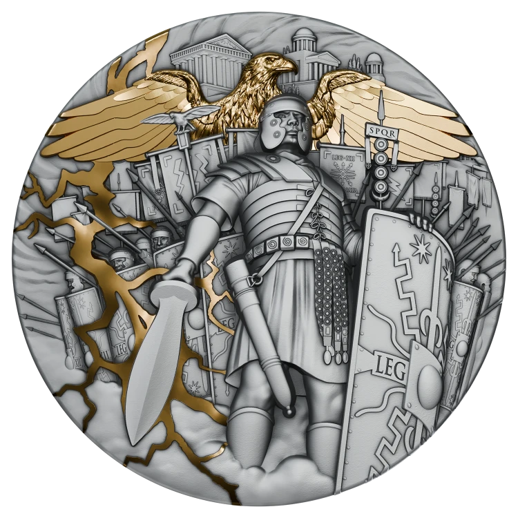 5 $, Legion Rzymski, Srebrna moneta
