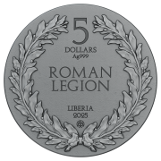 5 $, Legion Rzymski, Srebrna moneta