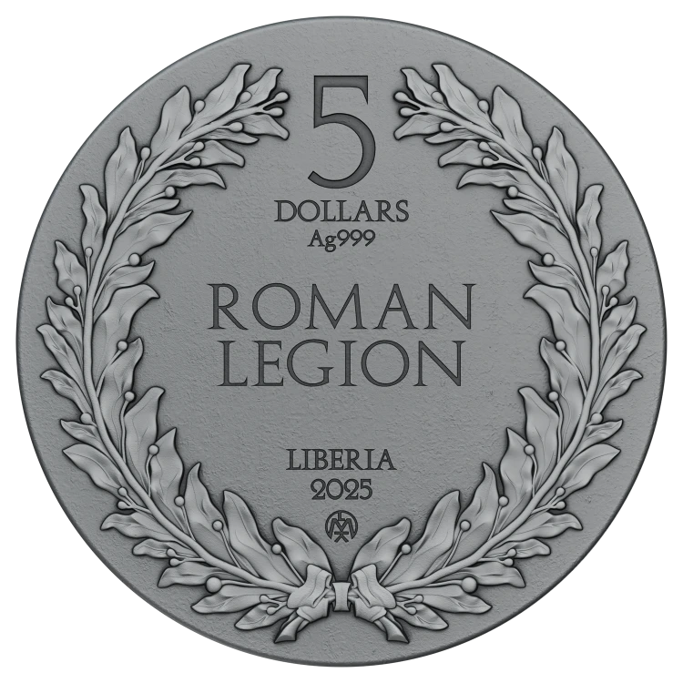 5 $, Legion Rzymski, Srebrna moneta