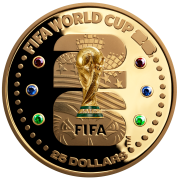 1 uncja, Trofeum Gold Official Emblem FIFA 26™, Złota moneta
