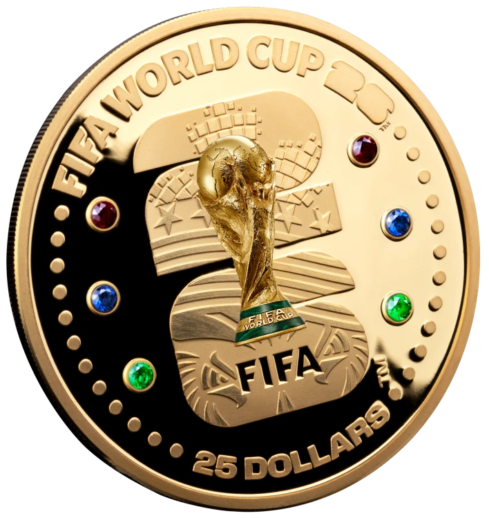 1 uncja, Trofeum Gold Official Emblem FIFA 26™, Złota moneta