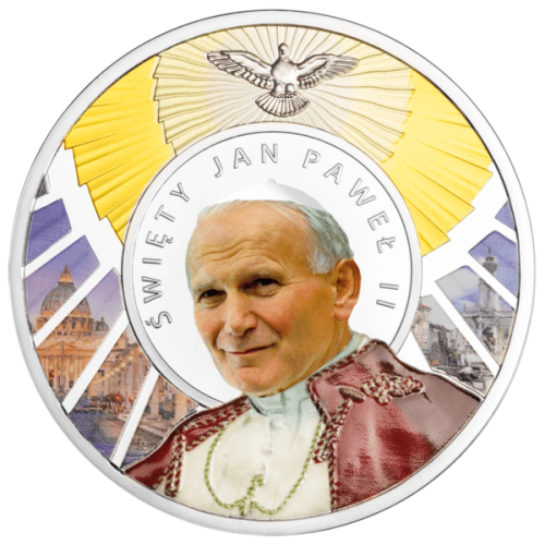 Jan Paweł II, Święty wśród Świętych, Srebrny numizmat
