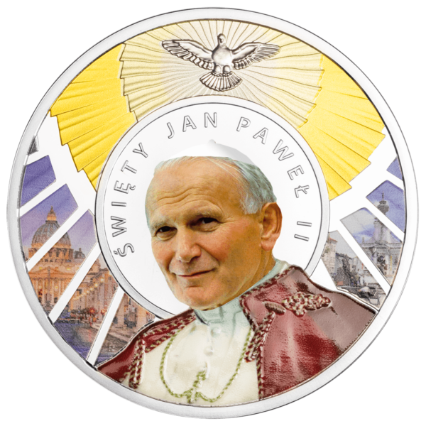 Jan Paweł II, Święty wśród Świętych, Srebrny numizmat