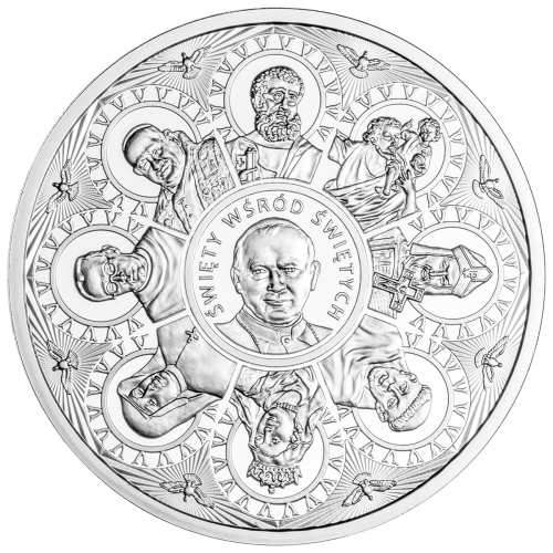 Jan Paweł II, Święty wśród Świętych, Srebrny numizmat