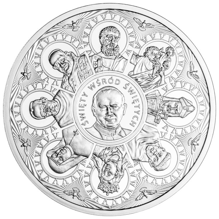 Jan Paweł II, Święty wśród Świętych, Srebrny numizmat