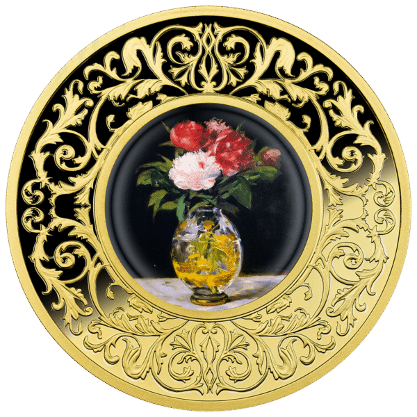 500 franków CFA, Édouard Manet, Bukiet kwiatów, Seria: Kwiaty w malarstwie, Srebrna moneta