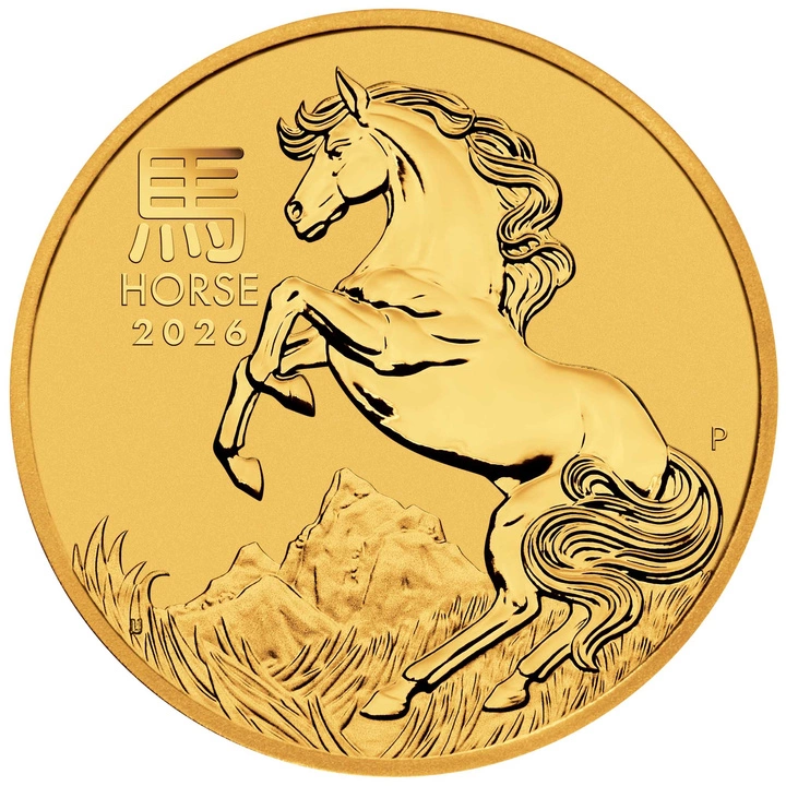 1 uncja, Lunar III Rok Konia, Złota moneta, 2026