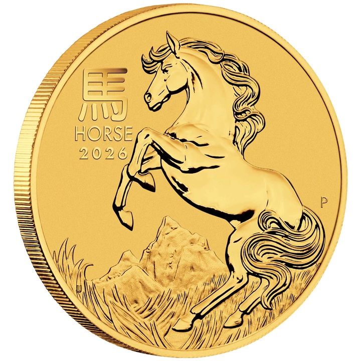 1 uncja, Lunar III Rok Konia, Złota moneta, 2026