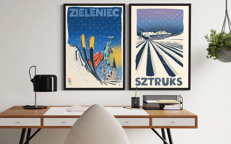 Plakat Zima - Powder day