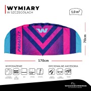 Latawiec treningowy z barem WOLKENSTÜRMER PARAFLEX SPORT 2026