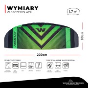 Latawiec treningowy z barem WOLKENSTÜRMER PARAFLEX SPORT 2026