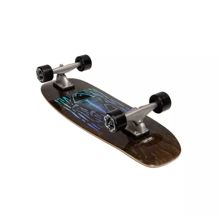 Deska surfskate dla dzieci Carver Mini Blue Fin C5 28"