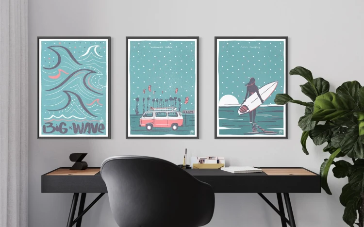 Plakat Love Surfing – Półwysep 2022