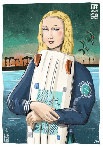 Plakat SurfWithTheSaint – Mona Lisa