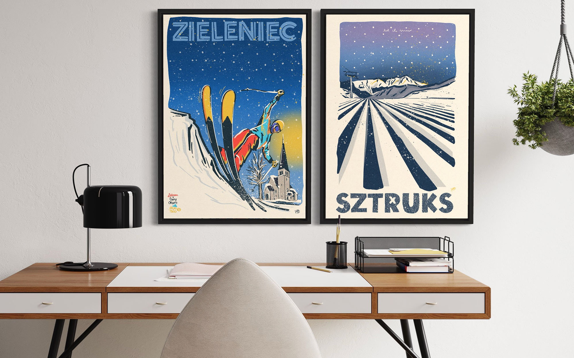 Plakat Zima - Karpacz