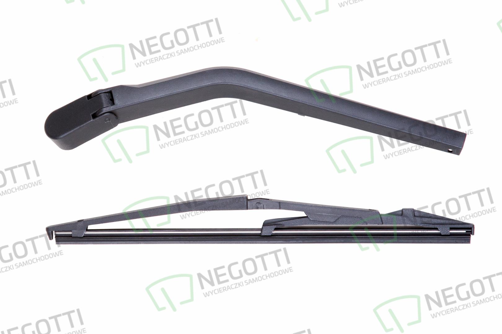 Tylne ramię wycieraczki z piórem Negotti do Fiat Cinquecento (07.1991-07.1998)